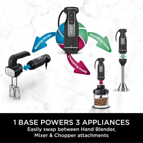 گوشت کوب برقی نینجا مدل Ninja CI100ME Ninja Foodi 3-in-1 Hand Blender, Mixer & Chopper CI100me 1 گوشت کوب برقی نینجا مدل Ninja CI100ME Ninja Foodi 3-in-1 Hand Blender, Mixer & Chopper CI100me | cl100 10 1