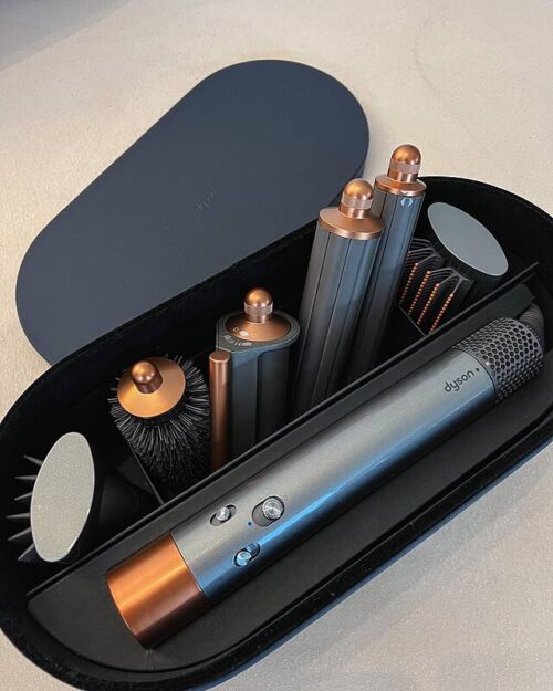 استایل مو حرفه ای دایسون رنگ( نقره ای/ مسی )مدل Dyson Airwrap Hair HS05،( موجود در تمامی رنگها)ارسال فوری، ضمانت اصالت مادام العمرکالا+ضمانت سلامت کالا+ضمانت تست کالا | esmilicenter airwrap gray 1